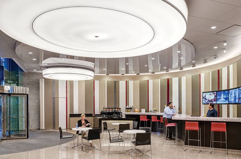 State Street Corporation Lobby, modern design, ideal for networking events in Boston.