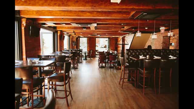 Seafood restaurant in Granary Tavern with rustic decor, ideal for events and gatherings.