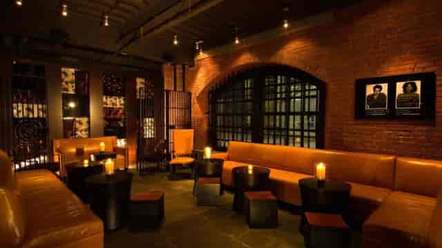 Stylish lounge with warm lighting, ideal for cocktail receptions and networking events.