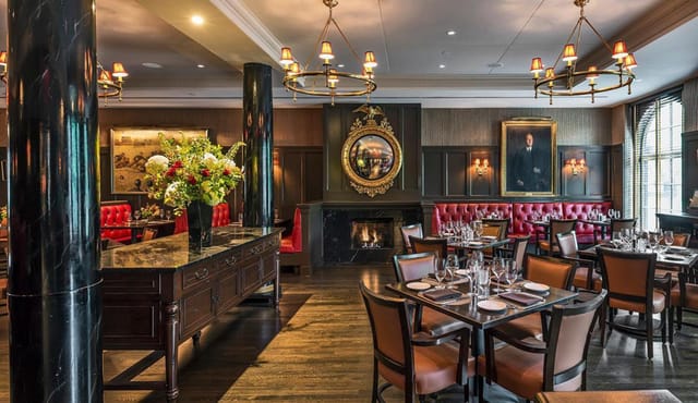 Elegant dining space at Harvard Club of Boston, perfect for upscale events and meetings.