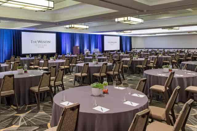Conference room at The Westin Copley Place, Boston, set for a professional event.