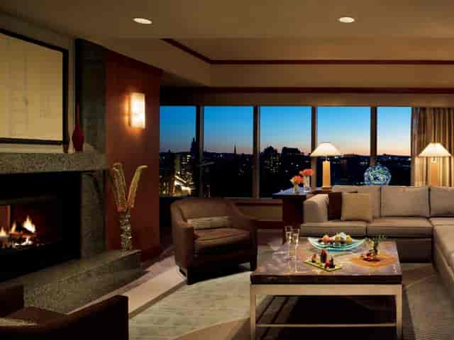 Elegant lounge at The Ritz-Carlton, Boston for VIP events and meetings.