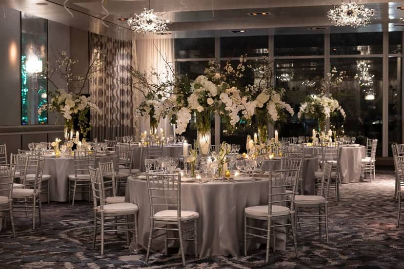 Elegant event space at The Ritz-Carlton, Boston with luxurious decor for weddings and corporate events.