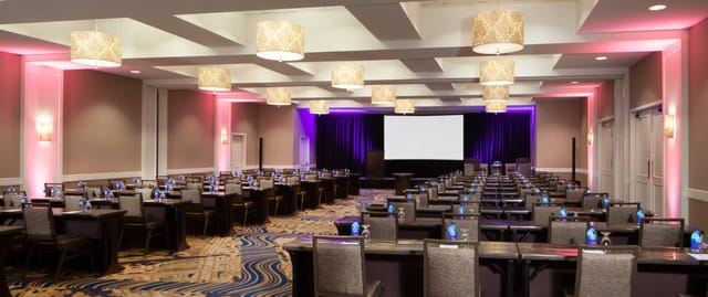 Conference room at Hilton Boston Back Bay, ideal for workshops and presentations.
