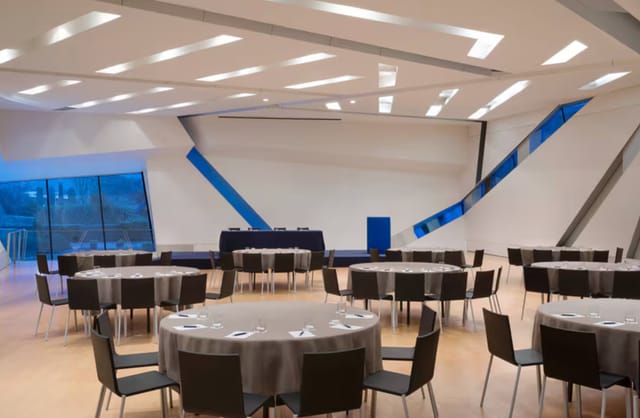 Modern event space at Sheraton Lake Como Hotel, ideal for corporate meetings and receptions.