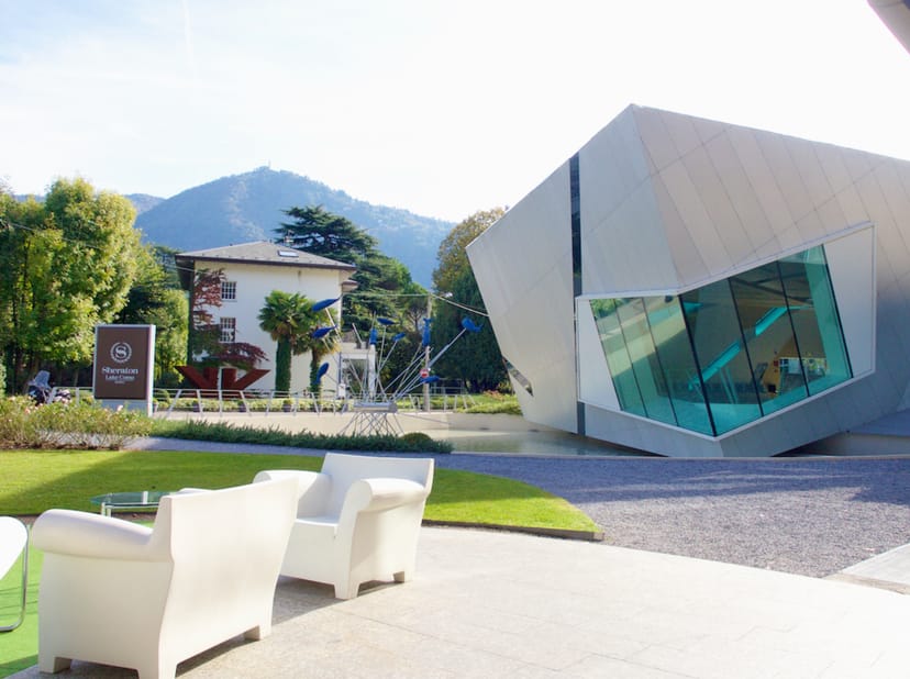Modern event venue Spazio Como at Sheraton Lake Como, ideal for meetings and conferences.