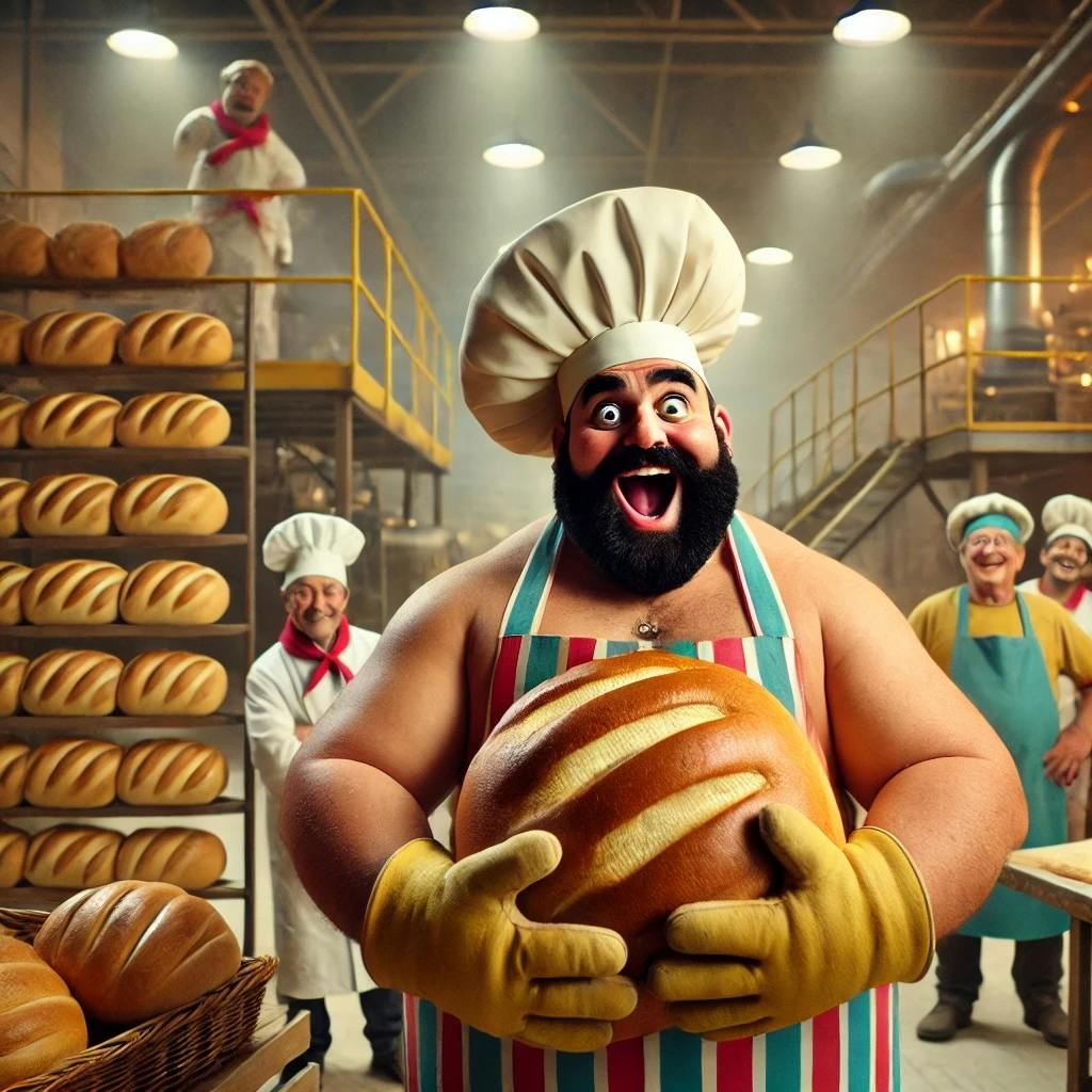 Lively bakery scene with chef, perfect for culinary workshops and team-building events.