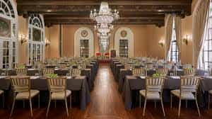 Astor Ballroom at St. Regis D.C., elegant chandeliers, ideal for formal events and banquets.
