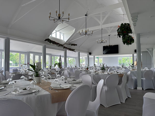 Elegant event space at Griffin Sports Ground, perfect for weddings and corporate gatherings. - Banner