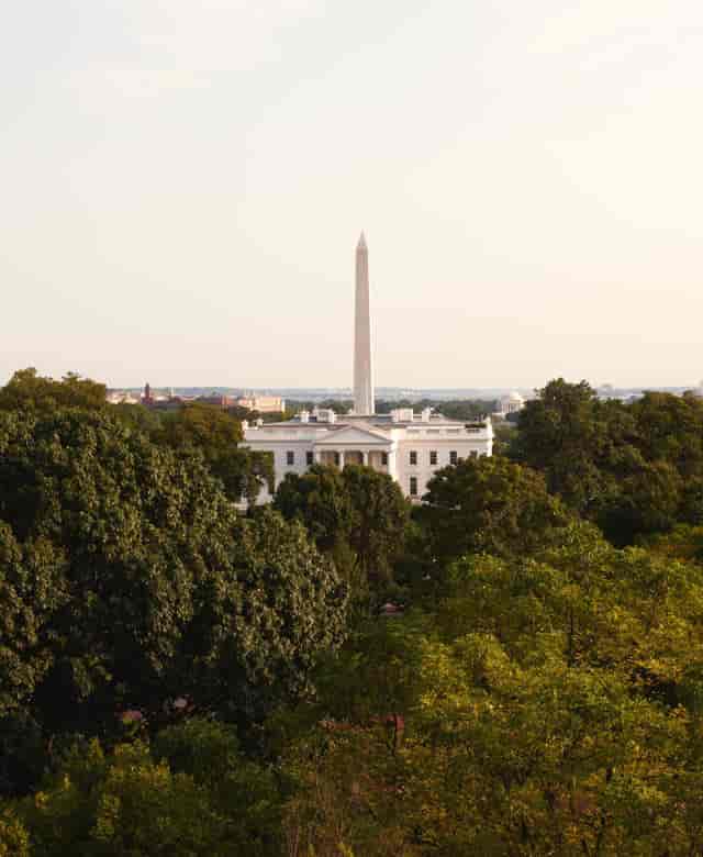 The Concorde Room at The Hay-Adams with White House view, ideal for prestigious events.