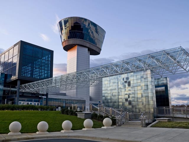 Executive Boardroom at National Air and Space Museum, modern venue for corporate events.