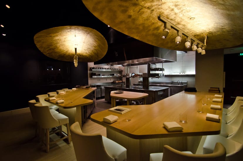 Modern upscale kitchen and dining area for exclusive culinary events in Minibar & Barmini.