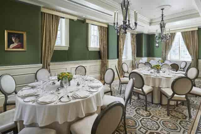 Elegant Parlor Boardroom at The Jefferson, DC for upscale events and corporate dinners.