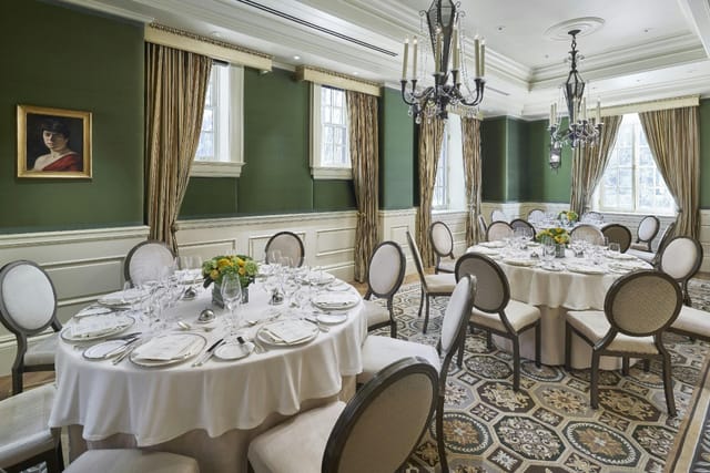Elegant Parlor Boardroom at The Jefferson, DC for upscale events and corporate dinners.