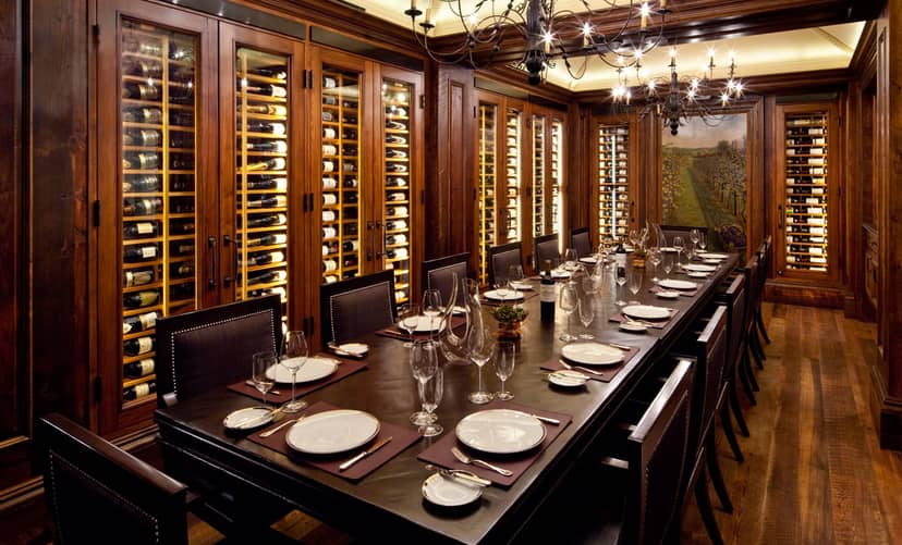 Elegant private dining room in The Jefferson, DC for corporate meetings and exclusive events.