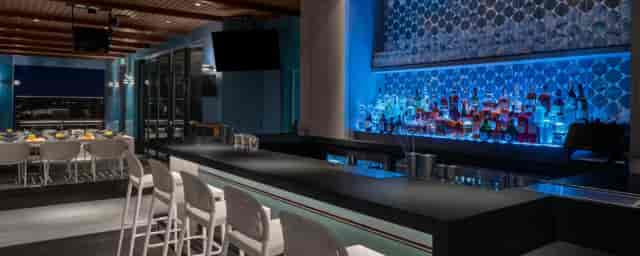 Rooftop lounge bar at AC Hotel DC, ideal for networking events and cocktail receptions.