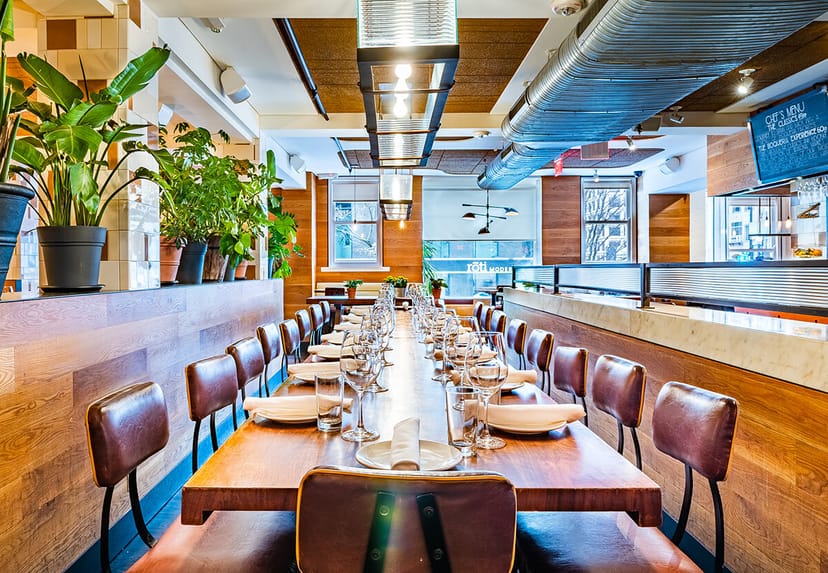 Elegant dining space in Boqueria, ideal for networking dinners and corporate events.