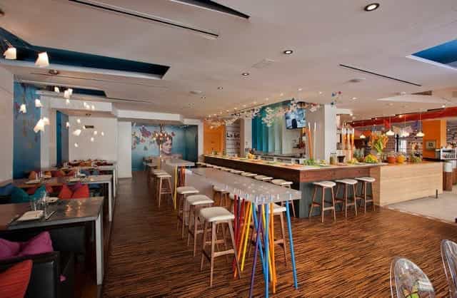 Escondido Room at Oyamel: vibrant private dining space for meetings and gatherings.