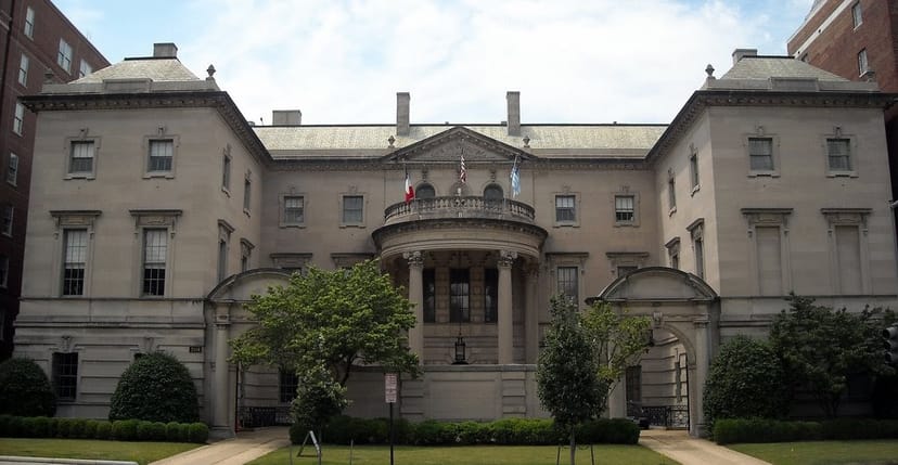 Elegant Anderson House venue with classic architecture for corporate events and weddings.