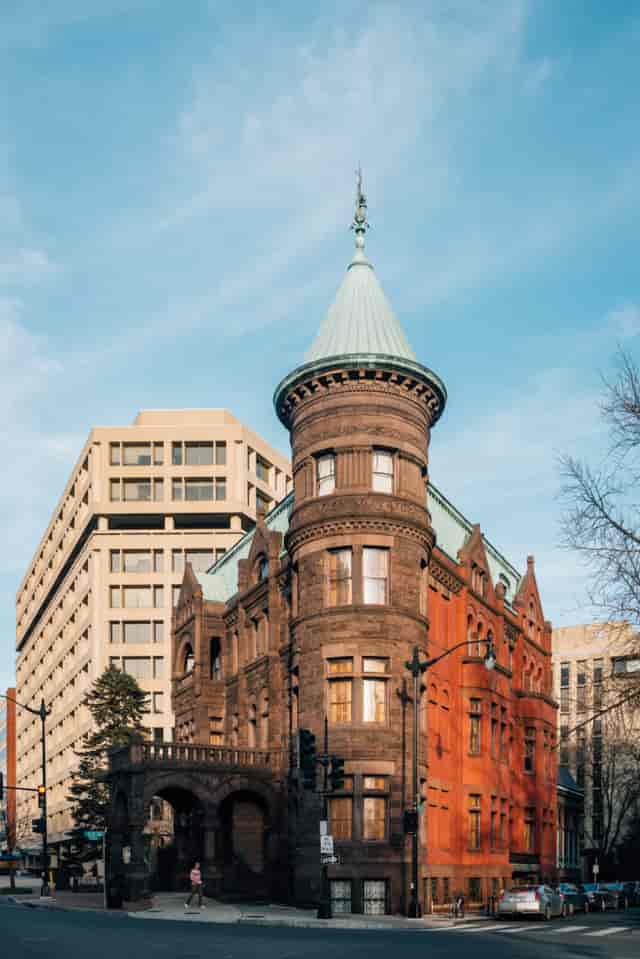 Biergarten at Heurich House Museum: historic architecture for modern events and networking.