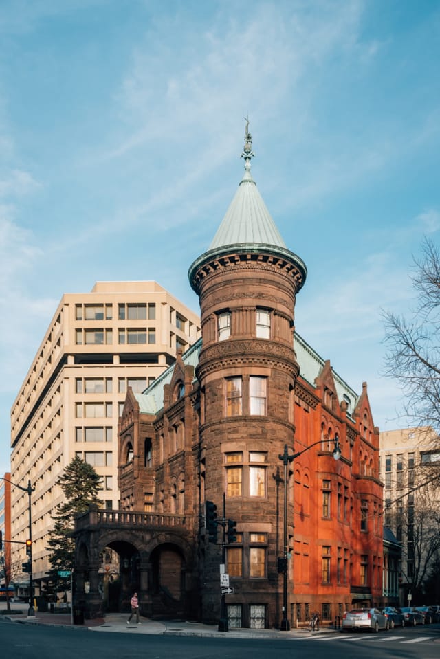 Biergarten at Heurich House Museum: historic architecture for modern events and networking.