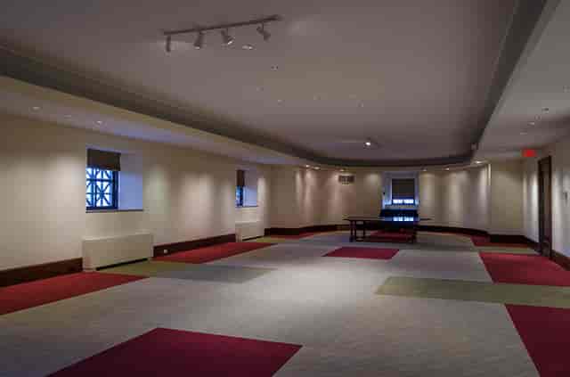 North Lodge Room at George Washington Masonic Memorial, versatile meeting space with natural light.