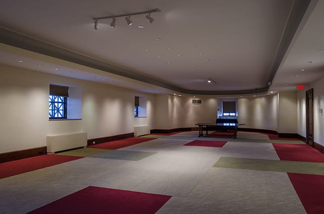 North Lodge Room at George Washington Masonic Memorial, versatile meeting space with natural light.