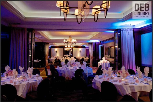 Elegant banquet room at The City Club of Washington for upscale events and weddings.