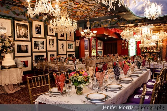 Elegant dining space in Secret Gardens, Mansion on O Street for upscale events.