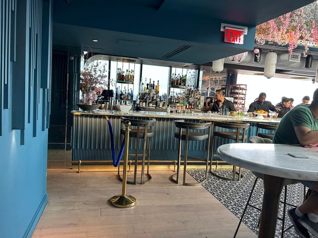 Stylish bar at Ciel Social Club, perfect for networking events and gatherings.