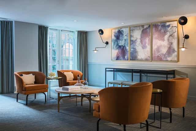 Liberty Ballroom at Archer Hotel Alexandria, stylish meeting space for networking events.