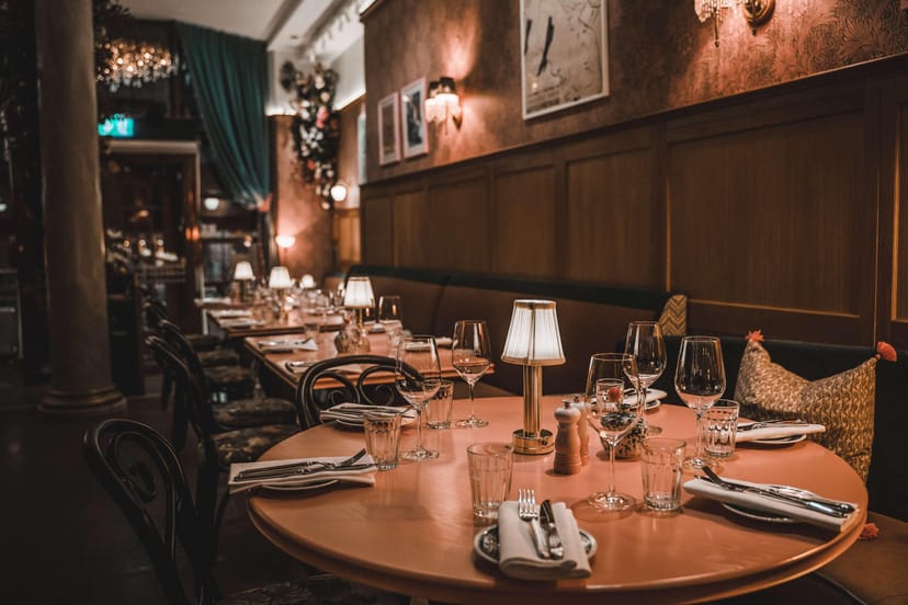 Elegant banquet hall at Hotel Kung Carl, perfect for intimate gatherings and corporate dinners.