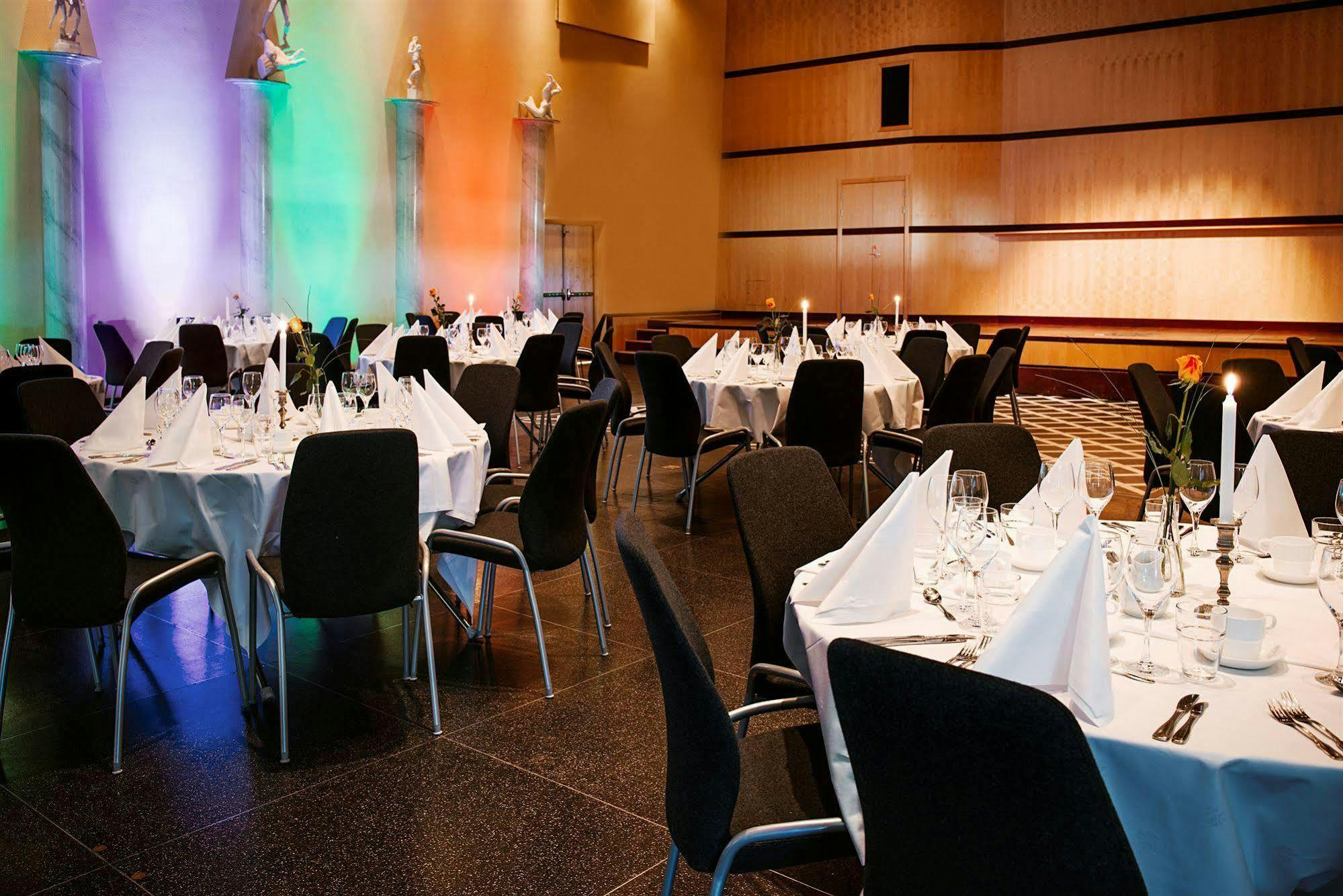 Elegant banquet setup in Scandic Foresta meeting room for upscale events.