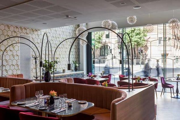 Modern restaurant in Radisson Blu, Stockholm, ideal for events and private dinners.