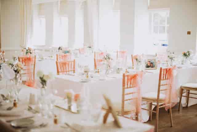 Elegant Tabor Room at Parklands Quendon Hall, perfect for weddings and intimate gatherings.