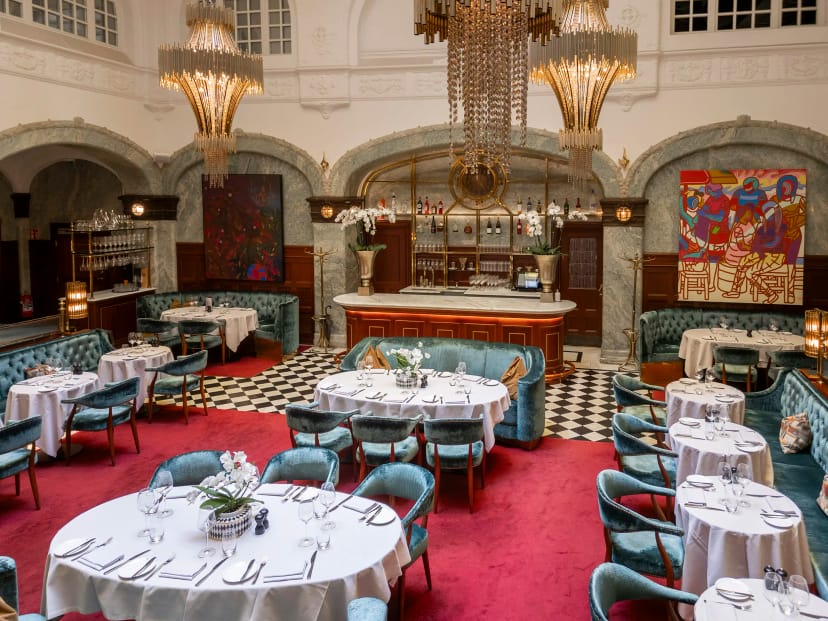 Elegant dining space in Bank Hotel, perfect for upscale events and corporate dinners.