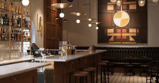 Stylish bar in Lilla Matsalen, perfect for intimate gatherings and networking events.