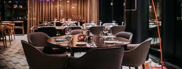 Sophisticated dining setup at The Social Bar & Bistro, ideal for corporate events and gatherings.