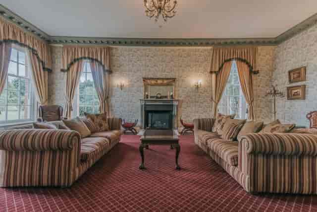 Elegant Drawing Room at Parklands Quendon Hall, perfect for networking events and meetings.