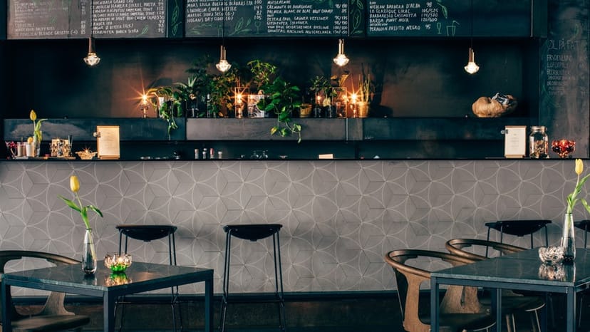 Modern Foyer at Dansens Hus, ideal for intimate gatherings and networking events.