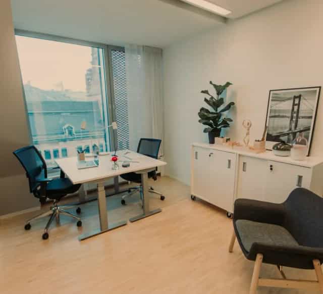 Modern office space with ergonomic chairs for meetings and events at 7A Conference Center.