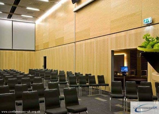 Modern meeting room with sleek chairs at Radisson Blu Waterfront Hotel, Stockholm.