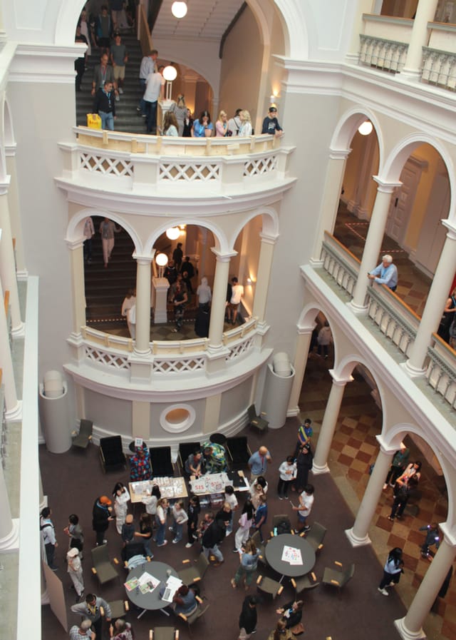 Elegant Norra Latin venue in Stockholm, ideal for events with natural light and networking.