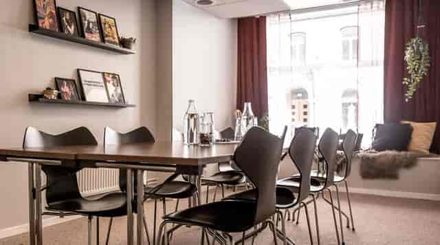 Modern conference room at Clarion Hotel Amaranten, perfect for workshops and meetings.