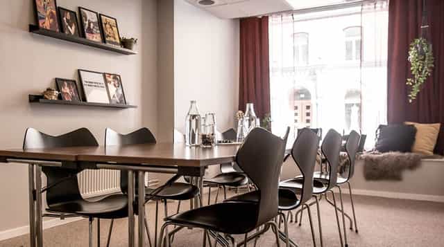 Modern conference room at Clarion Hotel Amaranten, perfect for workshops and meetings.