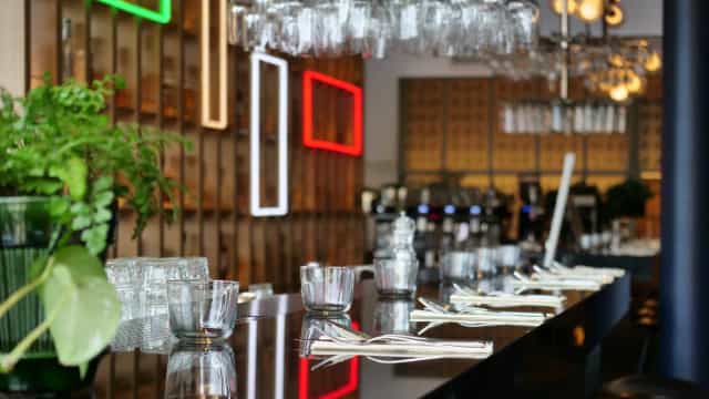 Stylish dining setup at The Social Bar & Bistro, perfect for networking events.