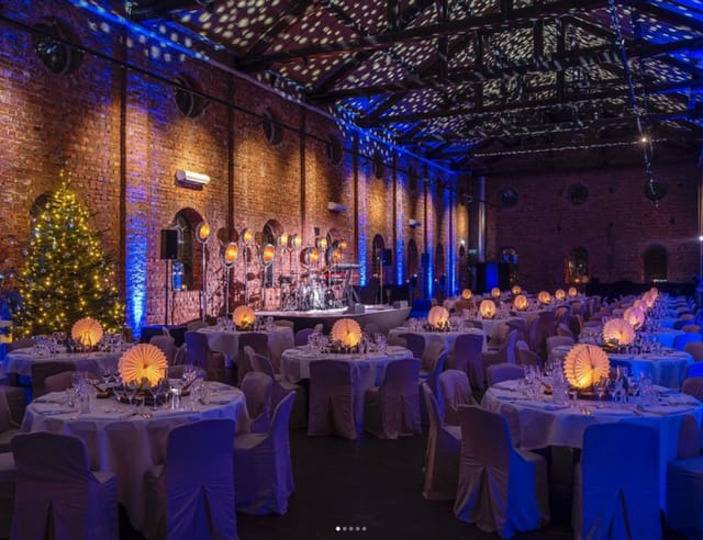 Elegant event space at Etaget, Winterviken for gala or corporate dinner.
