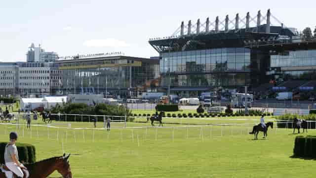 Solvalla Stadium: modern venue with green space for equestrian events and corporate gatherings.