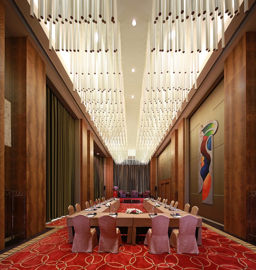 Sophisticated meeting room at The Eton Hotel Shanghai for corporate events and workshops.