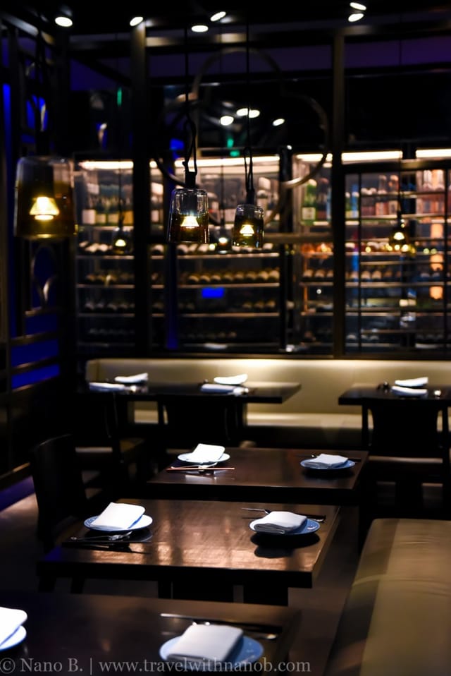 Sophisticated bar area in Hakkasan Shanghai, perfect for private events and intimate meetings.